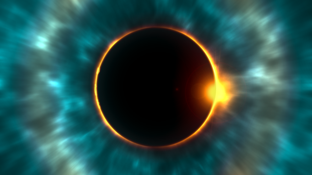 Eclipse total de sol en sagitario